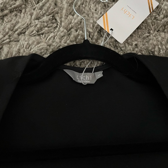 NWT Lichi Black Square Neck Midi Dress, S - Picture 6 of 10